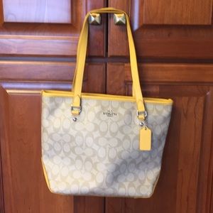 Coach Signature Tote- coated canvas